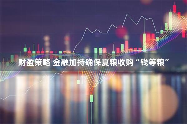 财盈策略 金融加持确保夏粮收购“钱等粮”